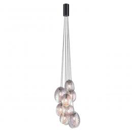 Odeon light 5039/8 MODERN ODL24 297 черный/перламутровый/металл/стекло Люстра G9 8*40W MUSSELS  - 3 купить